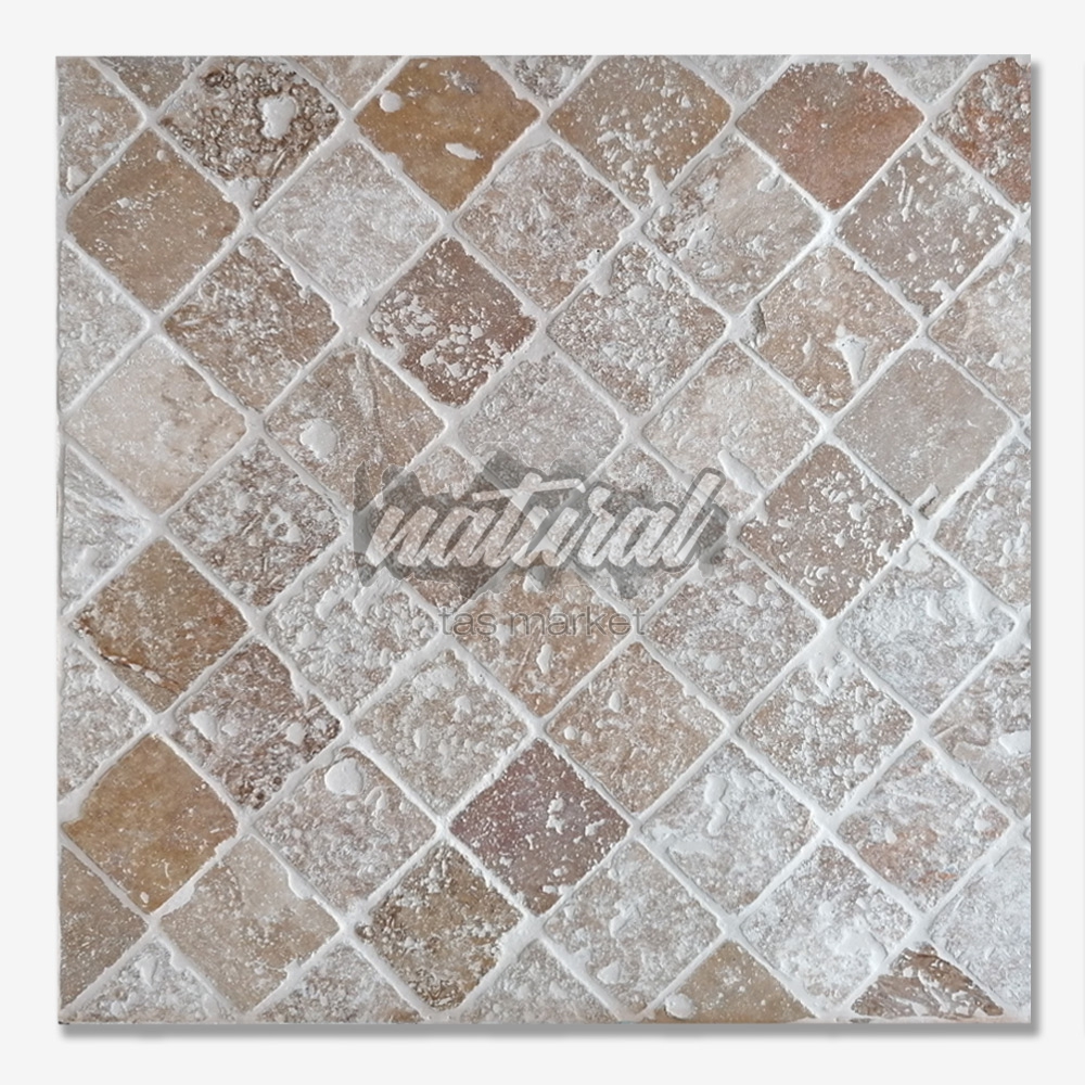 Traverten Duvar Kaplama 15x40,6(1cm Kalınlık),Doğal taş yer döşeme