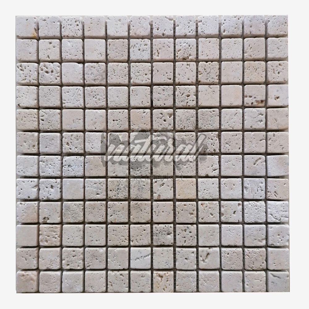 2,3x2,3 Klasik Traverten Mozaik,tezgah arası,banyo,tuvalet duvar 2,3x2,3 Klasik Traverten Mozaik,tezgah arası,banyo,tuvalet duvar